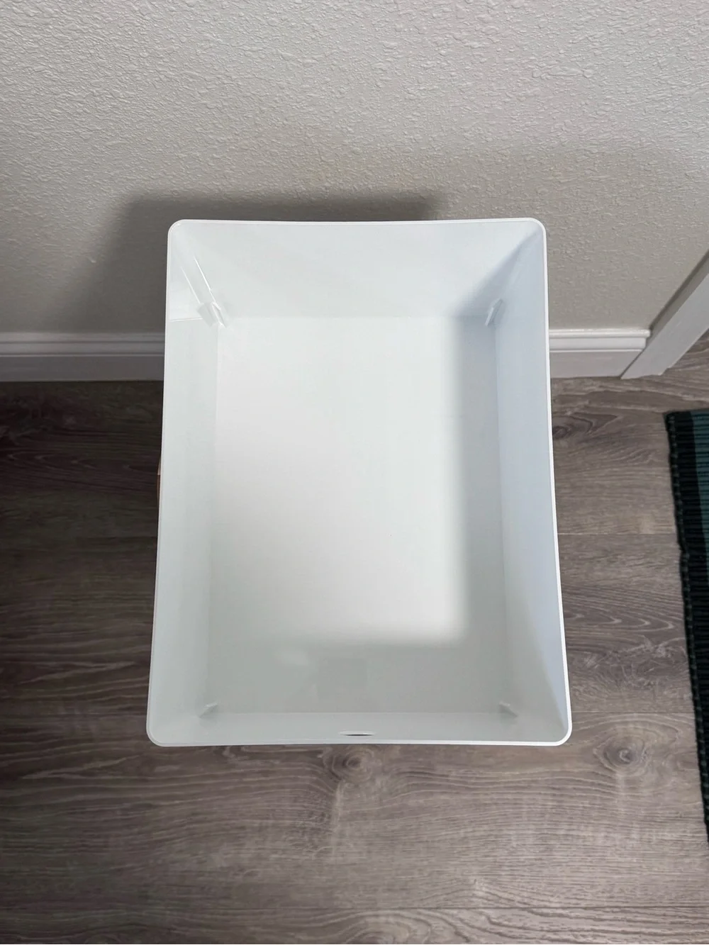 IKEA KUGGIS Storage Box with Lid White Minimalist Home Office Organizer